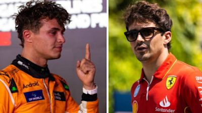 Lando Norris issued Ferrari title message as Charles Leclerc shows his hand