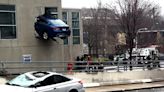 Wild video of car trapped in building confuses the internet. It’s a 'Chicago Fire' scene.