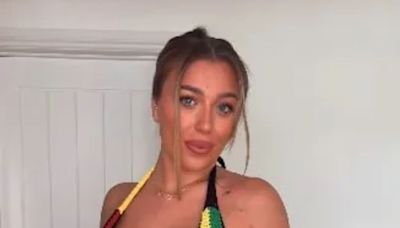 Bethan Kershaw goes topless in bikini video as fans praise her for real body
