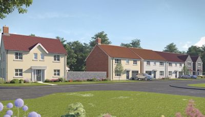 Construction begins at housing estate in small Somerset town