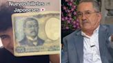 Mexicano expone que en billete de mil yenes halló parecido con Pedro Sola; video viral