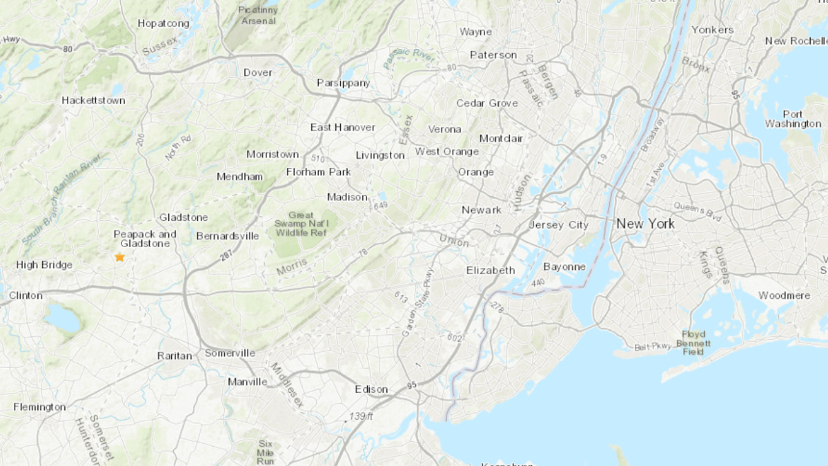 Magnitude 2.9 earthquake recorded in New Jersey. Did you feel it?