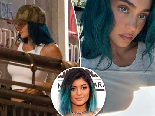 Kylie Jenner returns to her ‘King Kylie’ era with blue hair: ‘Teal the end of time’