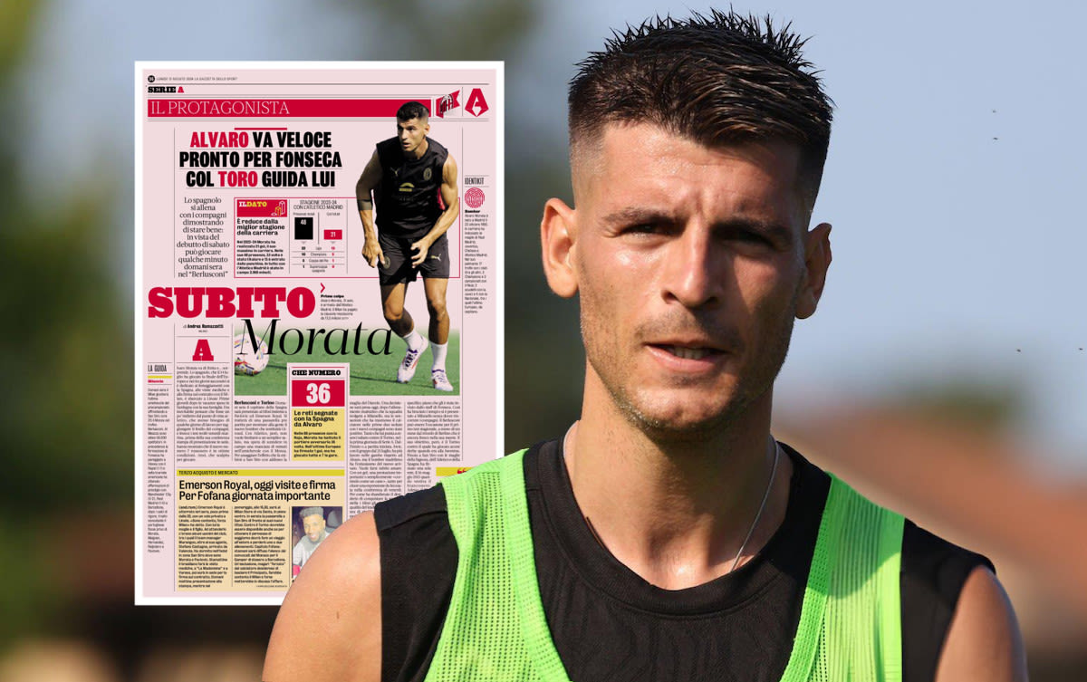 GdS: Morata aiming to be ready to make Milan debut against Torino