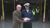 2025 NFL Draft; ceremonial draft handoff at Lake Express in Milwaukee