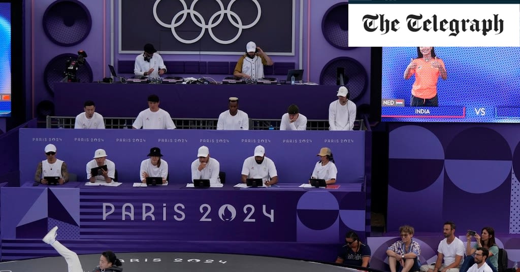 Break dancing flops on Olympic debut as hype men and blasting music distract from the 'sport'