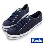 Keds 中性基本綁帶休閒鞋-海軍藍