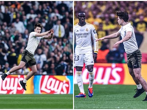 WATCH | Pitch Invader Does Ronaldo's 'Siiuu' Celebration During UCL 2024 FINAL