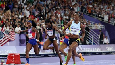 Paris Olympics: Saint Lucia’s Julien Alfred upsets Sha'Carri Richardson in women's 100 meters