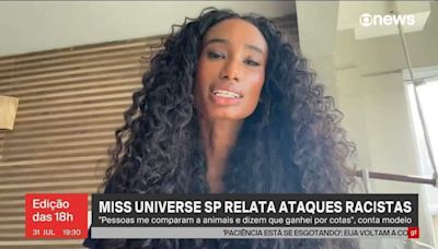 'Não vai me derrubar, me dá mais força para lutar', afirma Miss São Paulo, alvo de ataques racistas nas redes sociais após vencer concurso