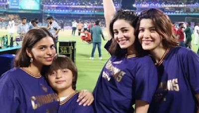 Ananya Panday, Suhana Khan, Shanaya Kapoor’s then and now PIC from KKR’s IPL wins at Chepauk go viral