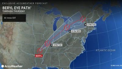 Tracking Hurricane Beryl: Will current path lead straight to N.Y.?