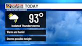 Heat and humidity strikes again through the day, before rain chances rise by the evening