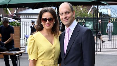 Sophie Winkleman nails Wimbledon style in a yellow Beulah dress