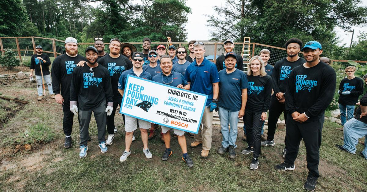 Building Together: Bosch Power Tools Supports the Carolina Panthers' 'Keep Pounding Day' Build in Charlotte