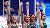 Paris 2024 swimming: Australia sets Olympic record on way to gold in women’s 4x200m freestyle relay