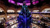 Paris workers disrupt Galeries Lafayette Christmas tree-lighting ceremony