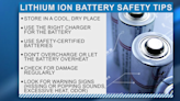 Firefighters share tips to prevent lithium-ion battery fires