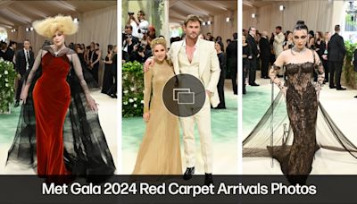 Kris Jenner Goes Monochrome in Dramatic White Oscar de la Renta Gown With Pops of Statement Gems for Met Gala 2024 Red Carpet