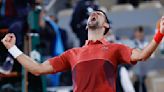 Going late: Djokovic ties Grand Slam record