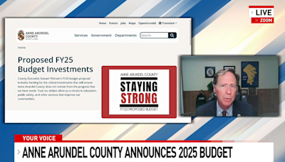 Anne Arundel County announces new budget plan