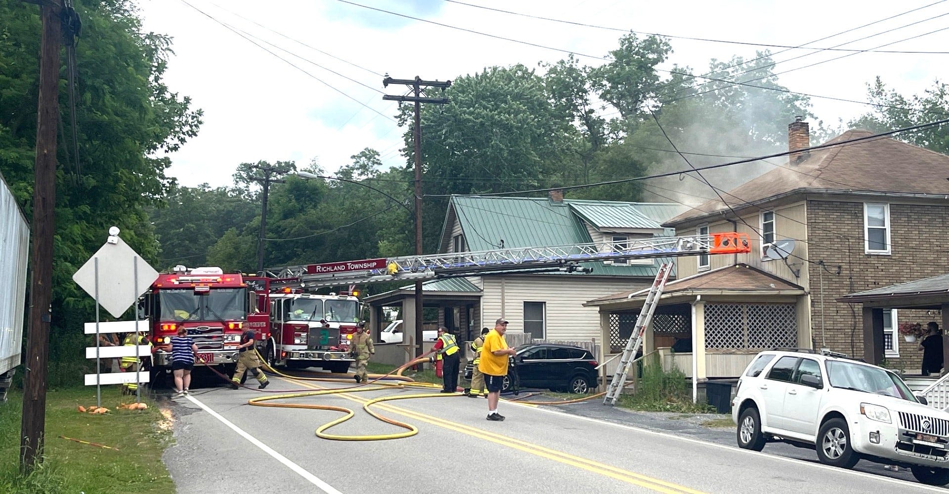 House damaged by fire in Hollsopple