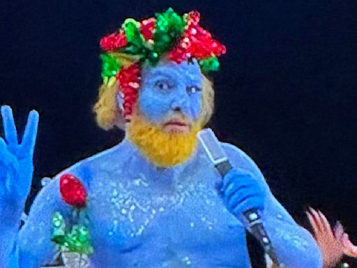 'Naked blue man' breaks his silence over Olympic Last Supper parody