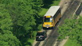 1 dead after motorcycle hits school bus in Will County, Illinois