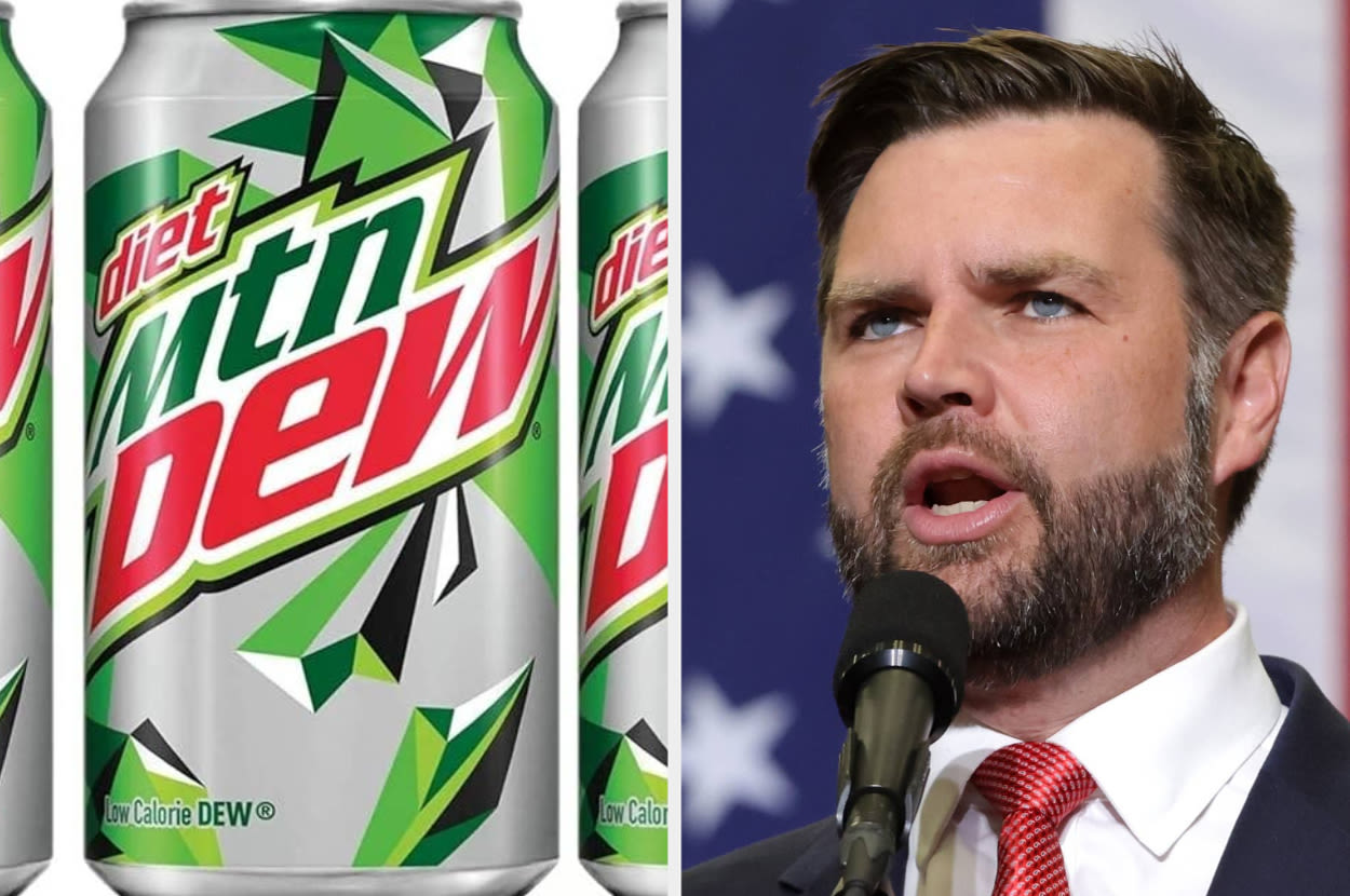 JD Vance Said Democrats Would Call Him Racist For Drinking Diet Mountain Dew, And Now It's A Meme