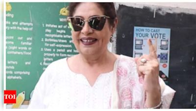 Kirron Kher casts her vote in Chandigarh, hopes for PM Modi’s 3rd term | Hindi Movie News - Times of India