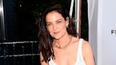 Katie Holmes Is the Epitome of Summer Casual in Mint-Green Overalls