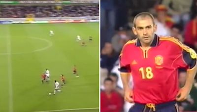 Esto sí que es historia de La Roja: nuestro Paco Jémez vs Henry en su ‘prime’ intentando regatearle en un España-Francia de la Euro