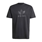 Adidas Mono Tee [IZ2527] 男 短袖 上衣 T恤 運動 休閒 三葉草 棉質 簡約 黑