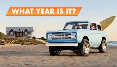 Vintage Ford Bronco Body on a 2024 Bronco Chassis Looks Pretty Weird