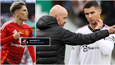 Alejandro Garnacho's Instagram activity sparks controversy as Cristiano Ronaldo slams Ten Hag