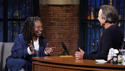 Whoopi Goldberg reveals to Seth Meyers the surprising spot where she spread her mother's ashes