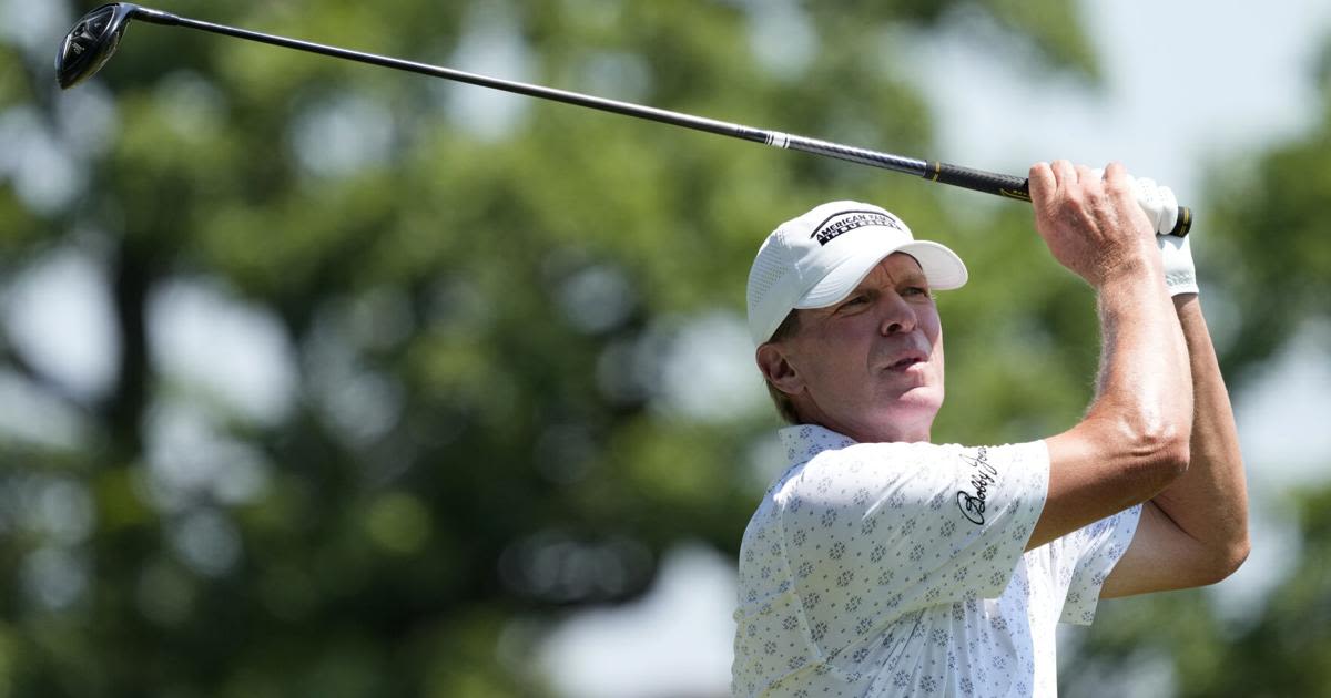 Two-time defending champion Steve Stricker finishes third in Champions Tour major