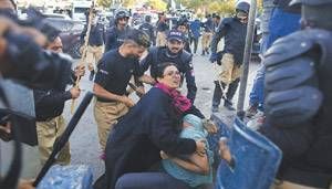 Police and PTI workers showdown averted