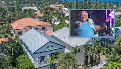 A visual tour of Jimmy Buffett's 3 Palm Beach homes for sale, includes music studio