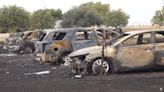 73 cars destroyed in a fire at a Texas pumpkin patch