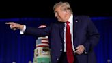 Trump marks his 78th birthday with a towering 'MAGA' cake and attacks on his 81-year-old rival's age