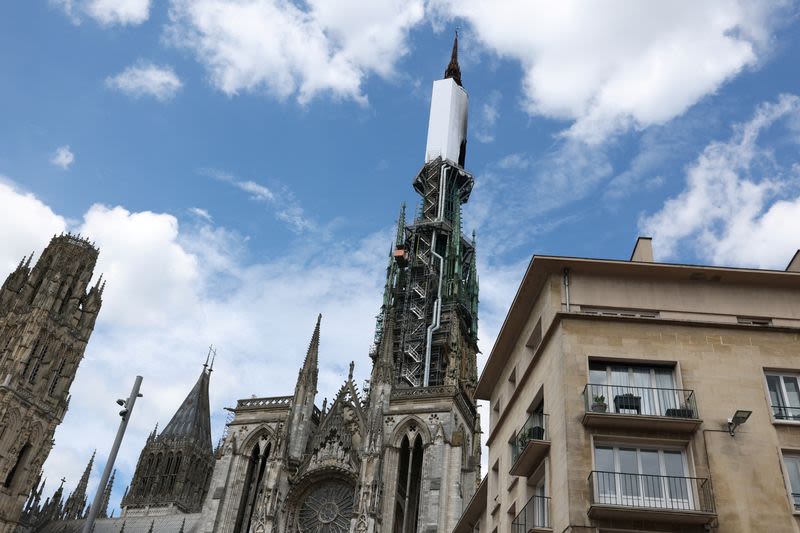 Rouen cathedral fire brought under control after initial echo of Notre-Dame