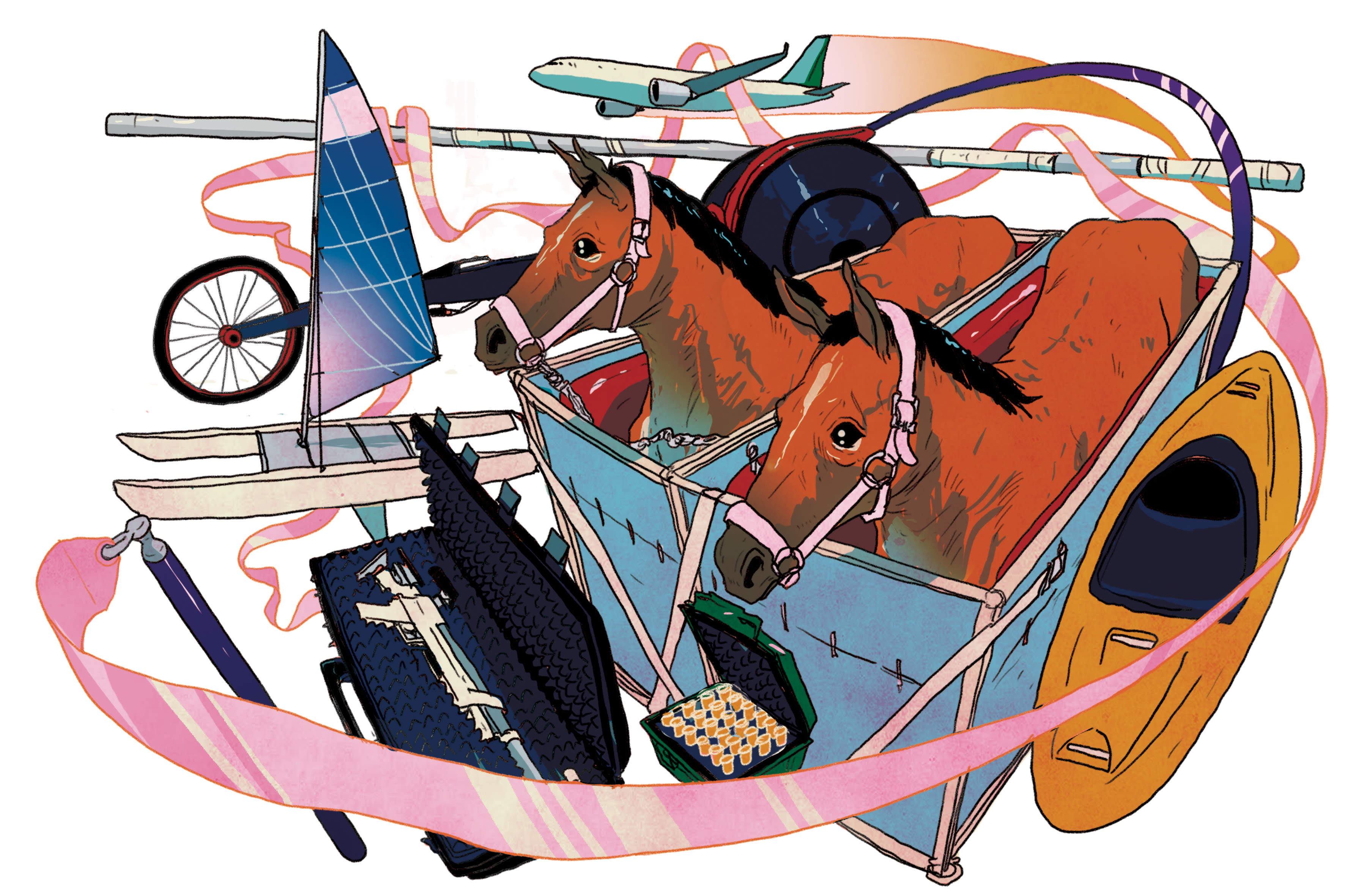 Horses, guns and swords: How cumbersome equipment gets to the Olympics