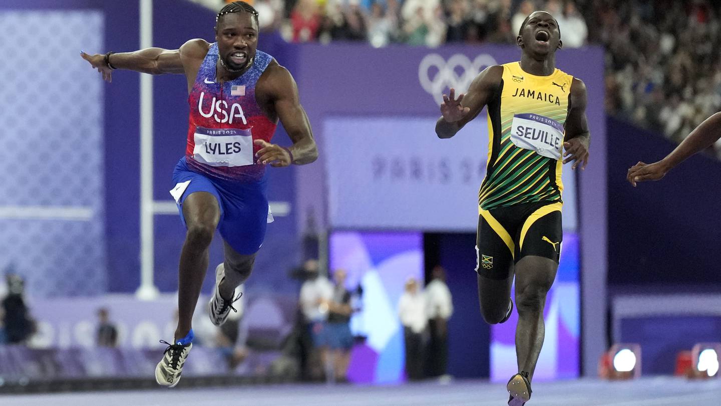 Noah Lyles named fastest man alive after winning first Olympic gold medal in 100m