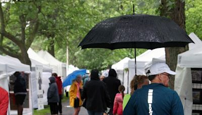 Wet start to Artfest Kingston as rain, wind move into region