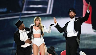 A Lip Reading of Everything Taylor Swift and Travis Kelce Said to Each Other on Stage at the Eras Tour