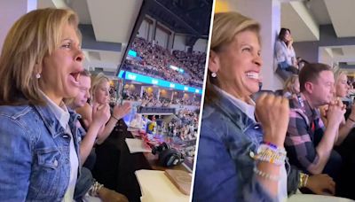 Watch Hoda Kotb's hilarious reactions as she cheers on Simone Biles, Suni Lee at US Olympic gymnastics trials