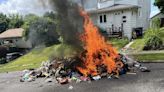 Garbage truck fire caused by lithium-ion battery