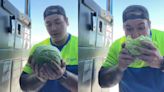 Tiktoker disgusts and delights viewers by eating a head of lettuce like an apple - Dexerto