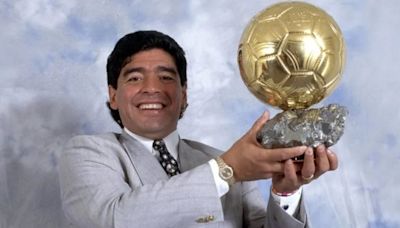 Los herederos de Maradona se niegan a subastar el Balón de Oro de México’86